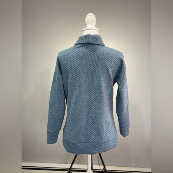 CLEARANCE! Slate Blue Reebok Cowl Sweater Size S VGUC - Picture 2 of 3